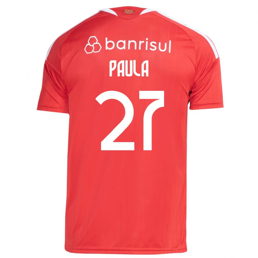 Danxen Hombre Camiseta Paulinho Paula #27 Rojo Blanco 1ª Equipación 2026/27 La Camisa