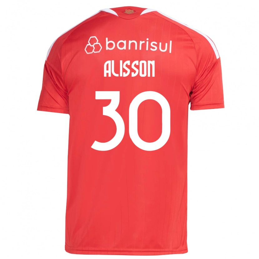 Danxen Hombre Camiseta Alisson Rodrigues De Melo #30 Rojo Blanco 1ª Equipación 2026/27 La Camisa