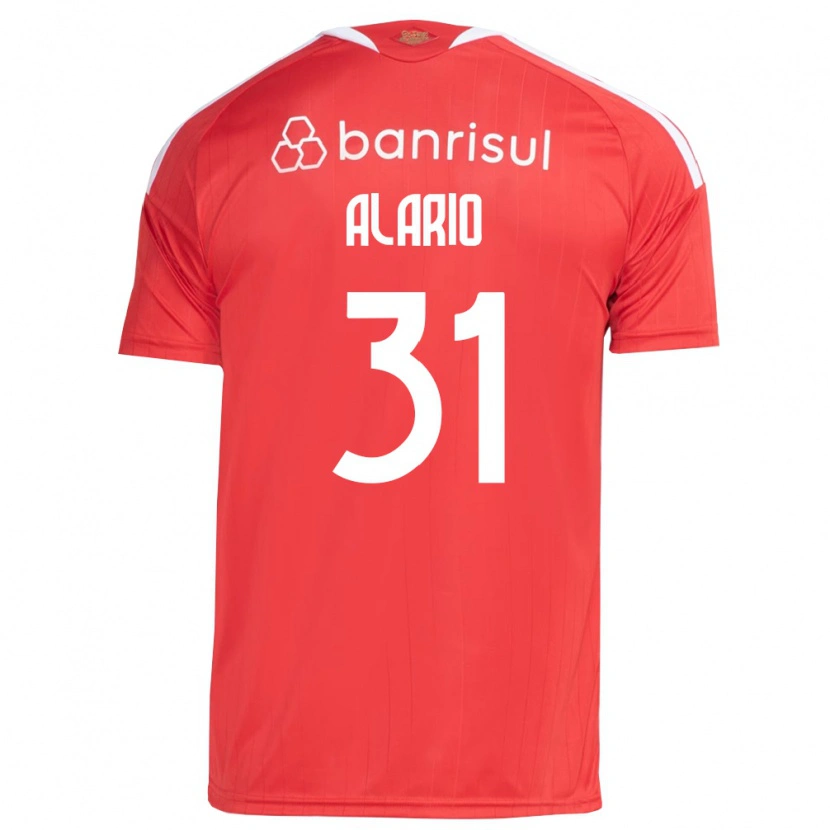 Danxen Hombre Camiseta Lucas Alario #31 Rojo Blanco 1ª Equipación 2026/27 La Camisa