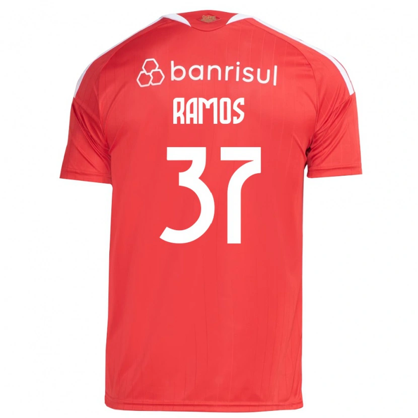 Danxen Hombre Camiseta Lucas Ramos #37 Rojo Blanco 1ª Equipación 2026/27 La Camisa
