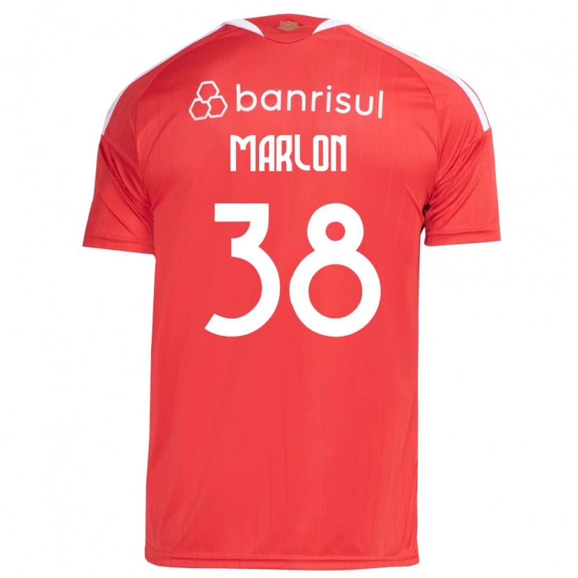 Danxen Hombre Camiseta Marlon #38 Rojo Blanco 1ª Equipación 2026/27 La Camisa