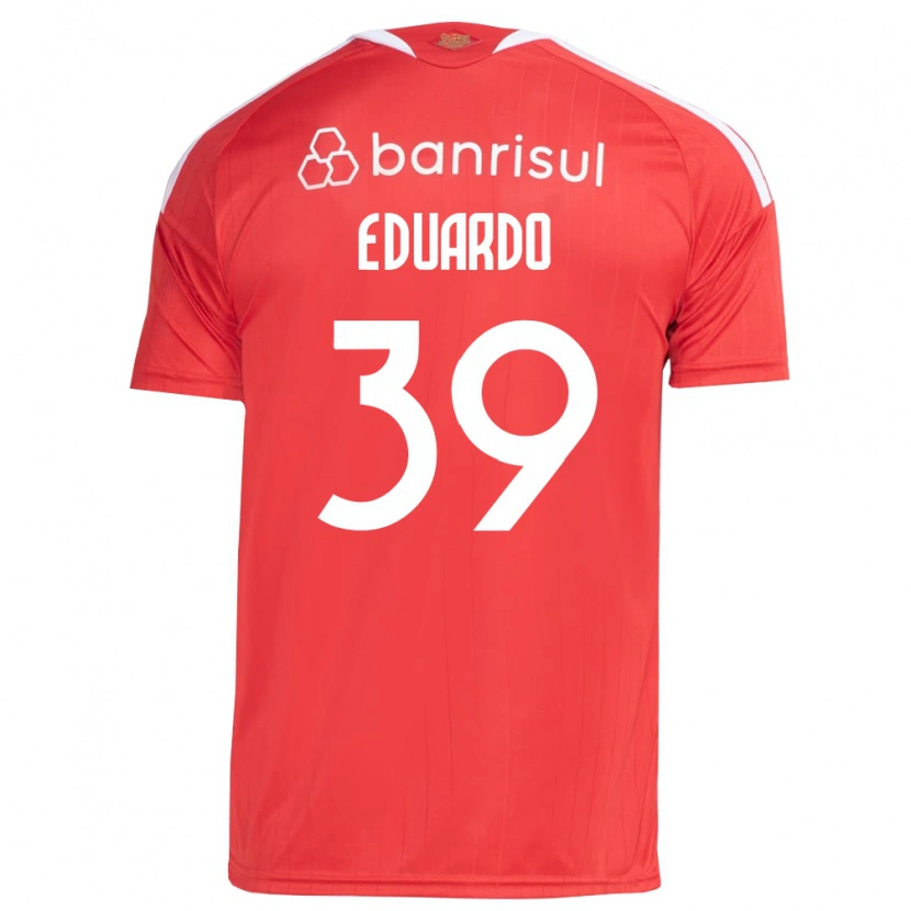 Danxen Hombre Camiseta Carlos Eduardo #39 Rojo Blanco 1ª Equipación 2026/27 La Camisa
