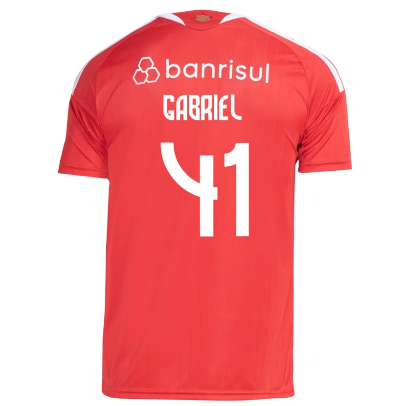 Danxen Hombre Camiseta Victor Gabriel #41 Rojo Blanco 1ª Equipación 2026/27 La Camisa