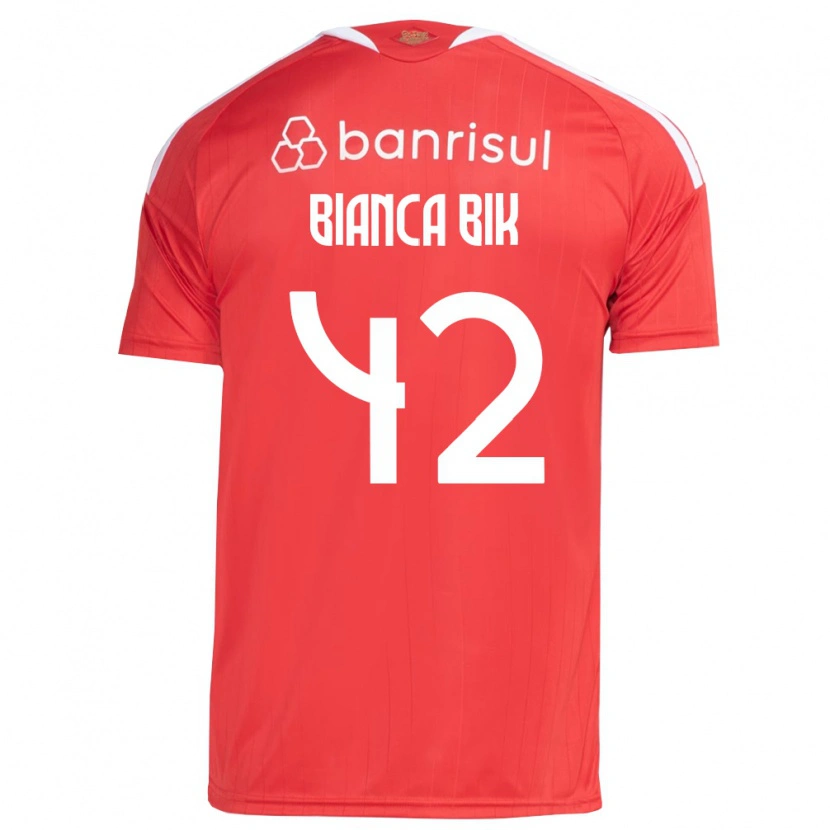 Danxen Hombre Camiseta Bianca Bik #42 Rojo Blanco 1ª Equipación 2026/27 La Camisa
