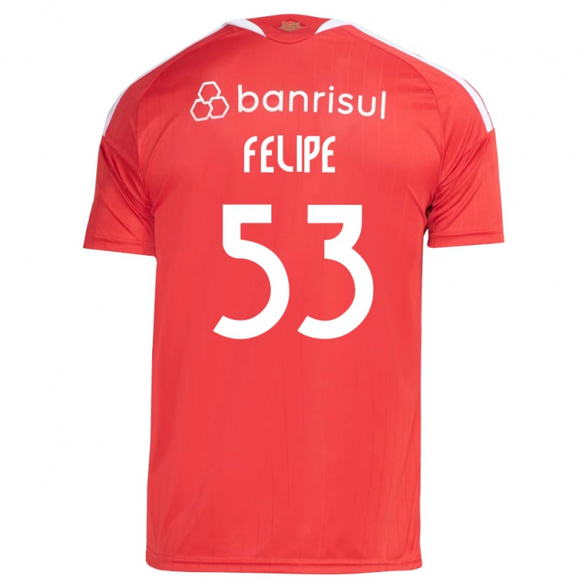 Danxen Hombre Camiseta Luiz Felipe #53 Rojo Blanco 1ª Equipación 2026/27 La Camisa