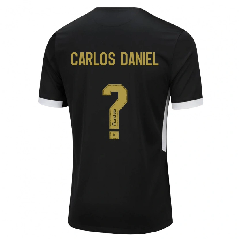 Danxen Hombre Camiseta Carlos Daniel #0 Blanco Negro Amarillo 1ª Equipación 2026/27 La Camisa
