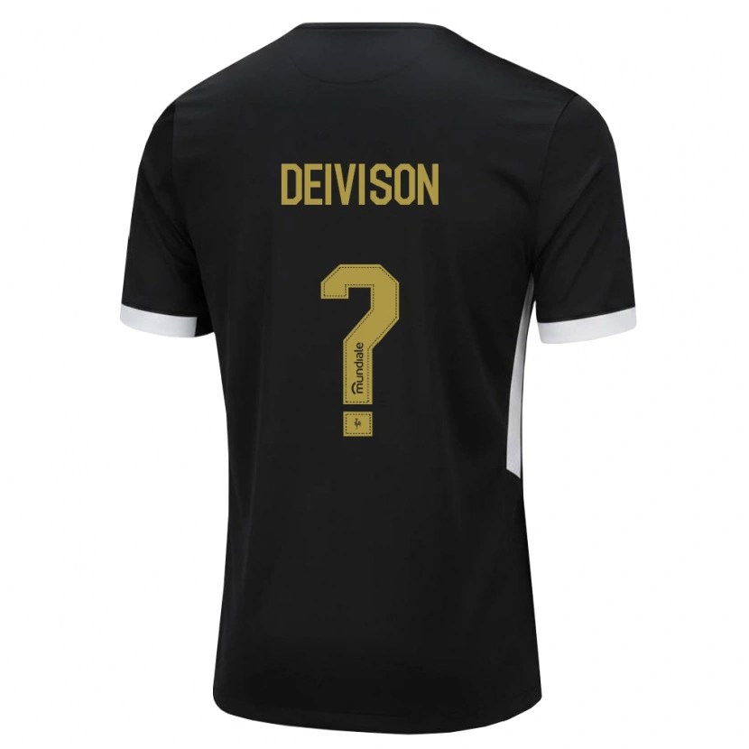Danxen Hombre Camiseta Deivison #0 Blanco Negro Amarillo 1ª Equipación 2026/27 La Camisa