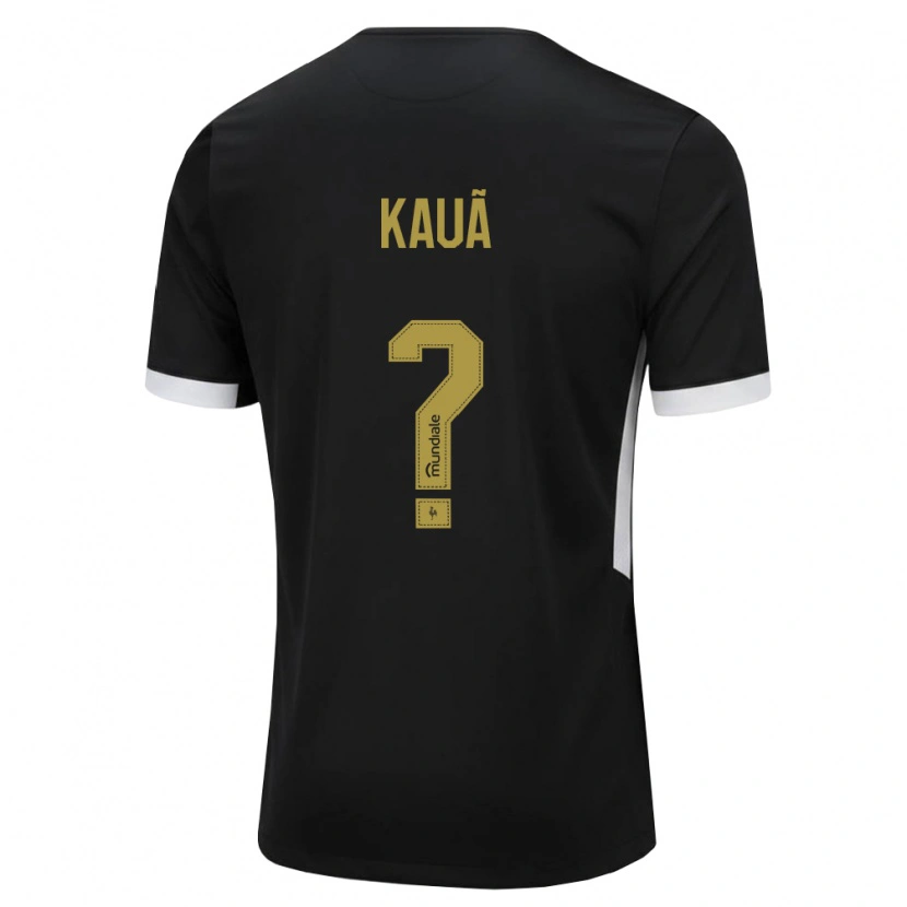 Danxen Hombre Camiseta David Kauã #0 Blanco Negro Amarillo 1ª Equipación 2026/27 La Camisa