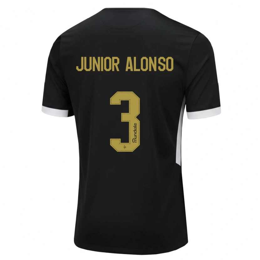 Danxen Hombre Camiseta Junior Alonso #3 Blanco Negro Amarillo 1ª Equipación 2026/27 La Camisa