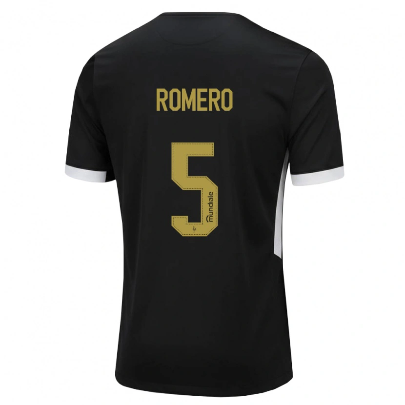 Danxen Hombre Camiseta Mateus Romero #5 Blanco Negro Amarillo 1ª Equipación 2026/27 La Camisa