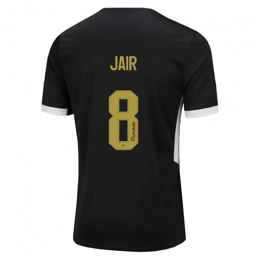 Danxen Hombre Camiseta Jair #8 Blanco Negro Amarillo 1ª Equipación 2026/27 La Camisa