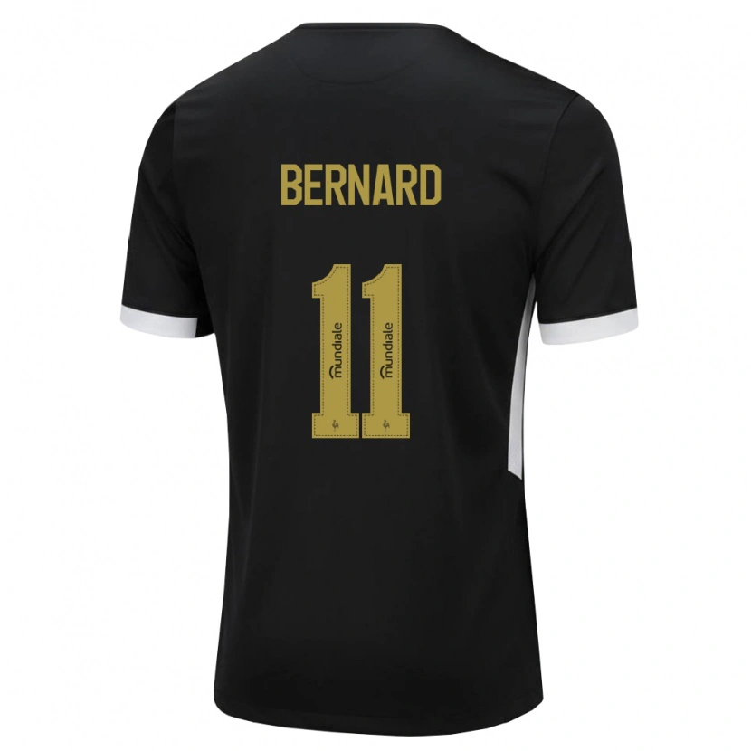 Danxen Hombre Camiseta Bernard Anício Caldeira Duarte #11 Blanco Negro Amarillo 1ª Equipación 2026/27 La Camisa