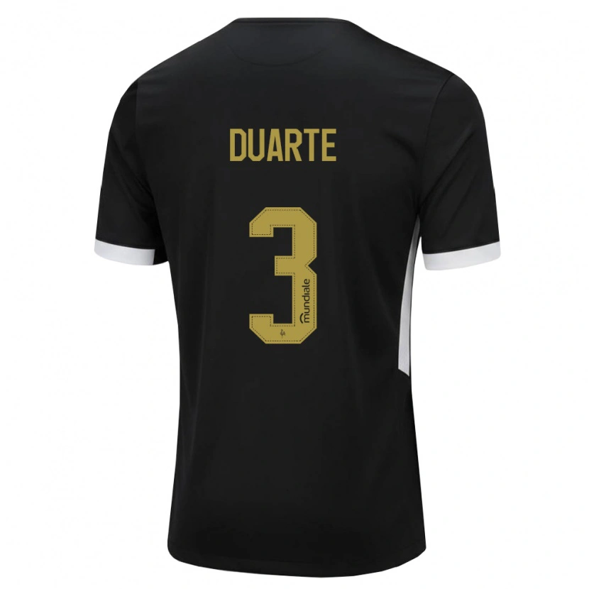 Danxen Hombre Camiseta Léo Duarte #3 Blanco Negro Amarillo 1ª Equipación 2026/27 La Camisa