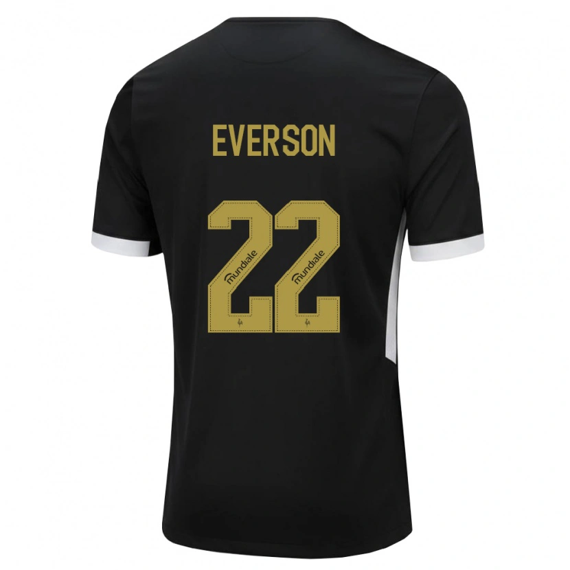 Danxen Hombre Camiseta Everson Felipe Marques Pires #22 Blanco Negro Amarillo 1ª Equipación 2026/27 La Camisa