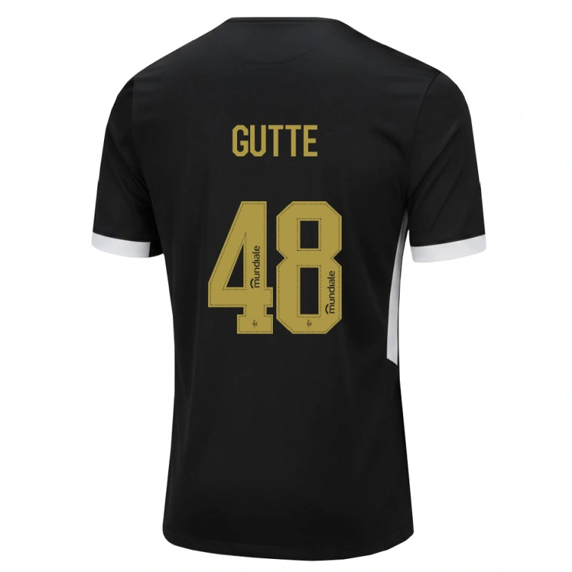 Danxen Hombre Camiseta Gutte #48 Blanco Negro Amarillo 1ª Equipación 2026/27 La Camisa
