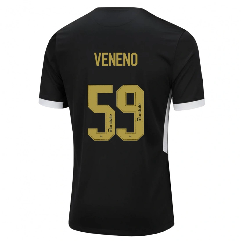 Danxen Hombre Camiseta Gabriel Veneno #59 Blanco Negro Amarillo 1ª Equipación 2026/27 La Camisa