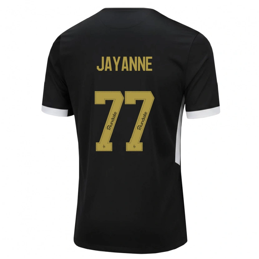 Danxen Hombre Camiseta Jayanne #77 Blanco Negro Amarillo 1ª Equipación 2026/27 La Camisa