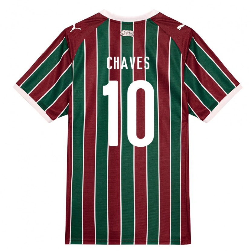 Danxen Hombre Camiseta Carol Chaves #10 Verde Borgoña Blanco 1ª Equipación 2026/27 La Camisa