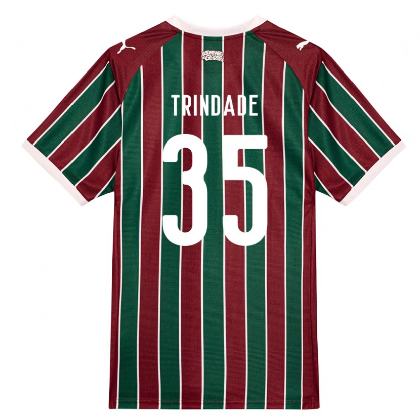 Danxen Hombre Camiseta Andre Trindade #35 Verde Borgoña Blanco 1ª Equipación 2026/27 La Camisa