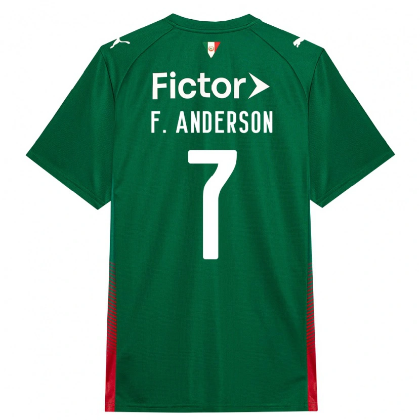 Danxen Hombre Camiseta Felipe Anderson #7 Verde Rojo Blanco 1ª Equipación 2026/27 La Camisa