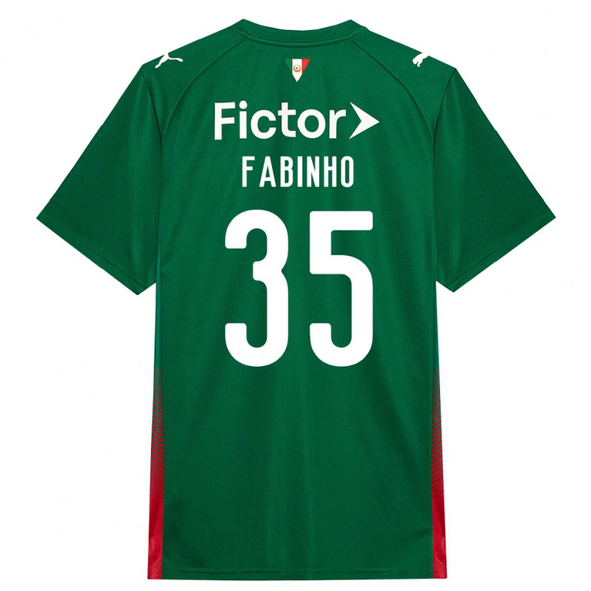 Danxen Hombre Camiseta Fabinho #35 Verde Rojo Blanco 1ª Equipación 2026/27 La Camisa
