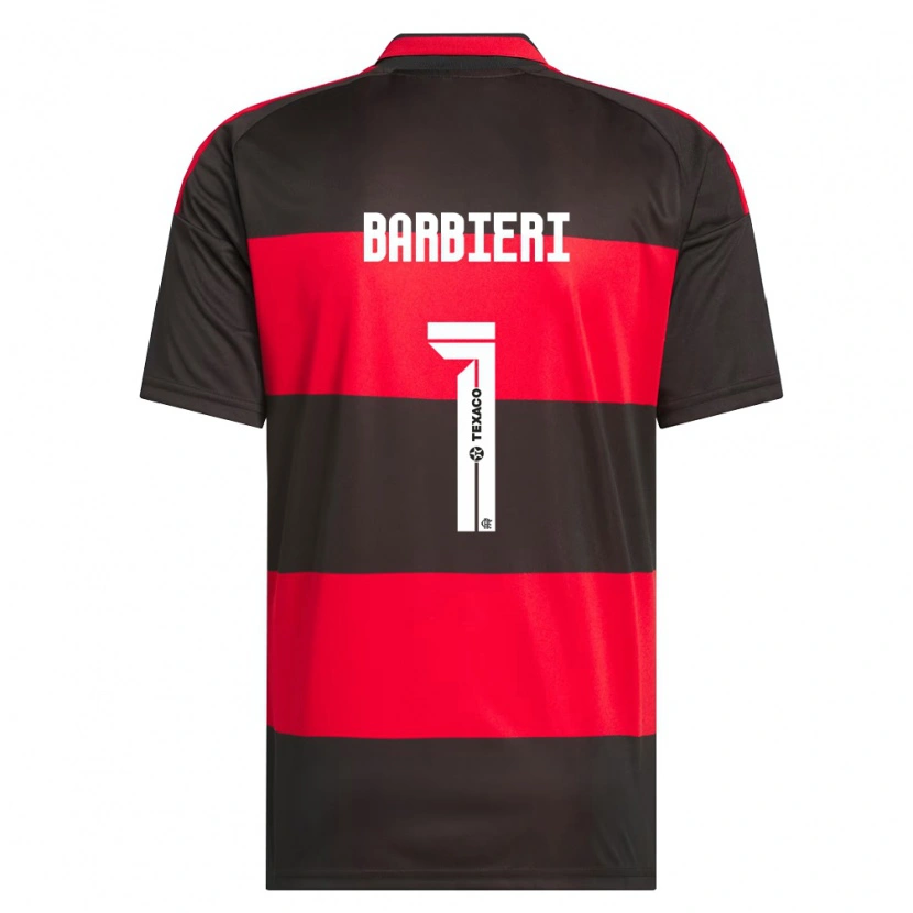 Danxen Hombre Camiseta Gabi Barbieri #1 Rojo Negro Blanco 1ª Equipación 2026/27 La Camisa