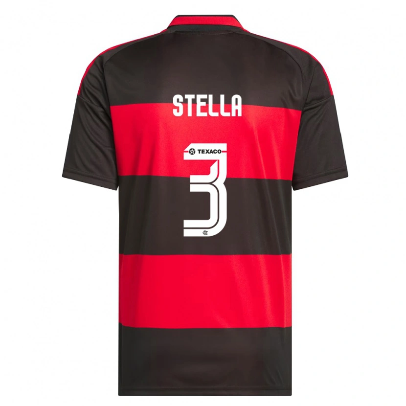 Danxen Hombre Camiseta Stella #3 Rojo Negro Blanco 1ª Equipación 2026/27 La Camisa