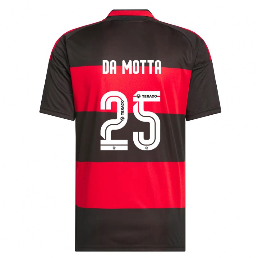 Danxen Hombre Camiseta Piris Da Motta #25 Rojo Negro Blanco 1ª Equipación 2026/27 La Camisa