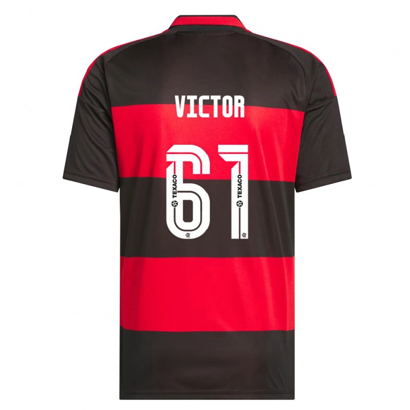 Danxen Hombre Camiseta João Souza #61 Rojo Negro Blanco 1ª Equipación 2026/27 La Camisa