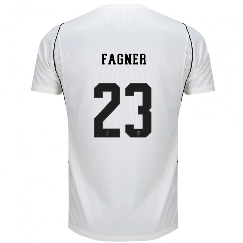 Danxen Hombre Camiseta Fagner #23 Blanco Negro Rojo 1ª Equipación 2026/27 La Camisa