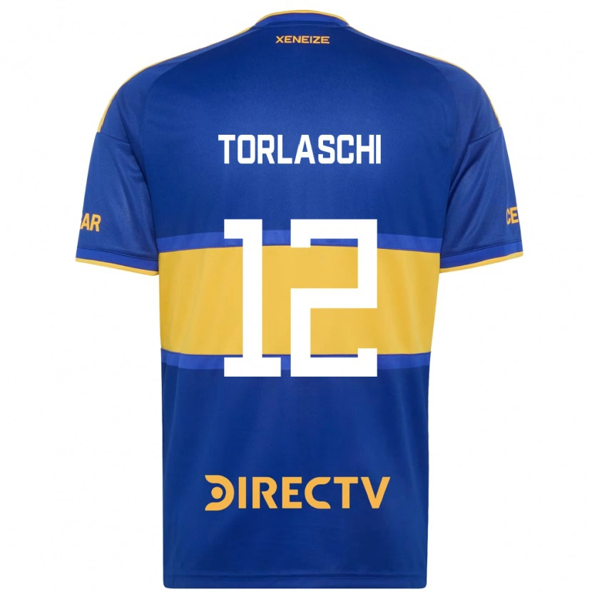 Danxen Hombre Camiseta Lucas Torlaschi #12 Azul Real Amarillo 1ª Equipación 2026/27 La Camisa