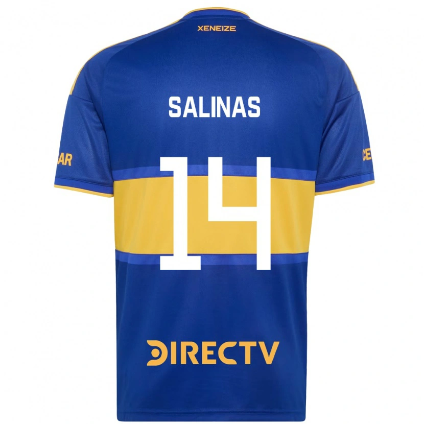 Danxen Hombre Camiseta Benjamin Salinas #14 Azul Real Amarillo 1ª Equipación 2026/27 La Camisa