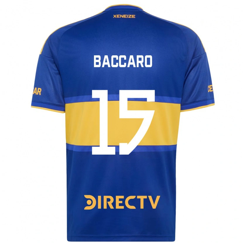 Danxen Hombre Camiseta Camila Baccaro #15 Azul Real Amarillo 1ª Equipación 2026/27 La Camisa