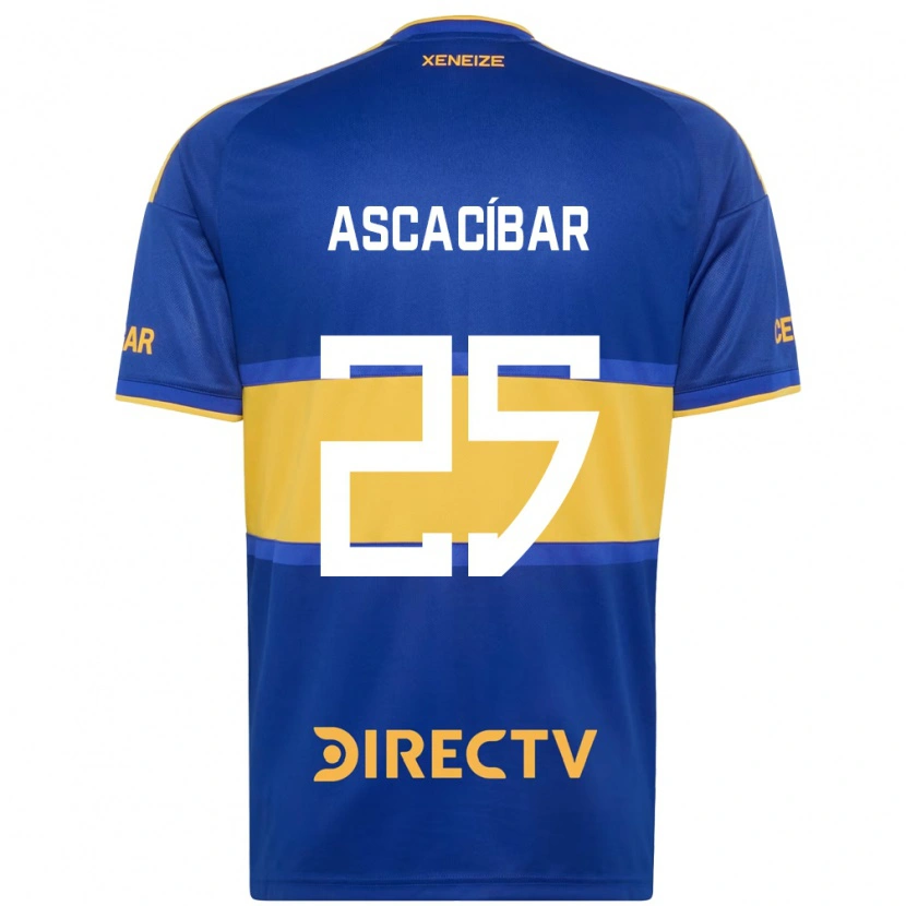 Danxen Hombre Camiseta Santiago Ascacíbar #25 Azul Real Amarillo 1ª Equipación 2026/27 La Camisa