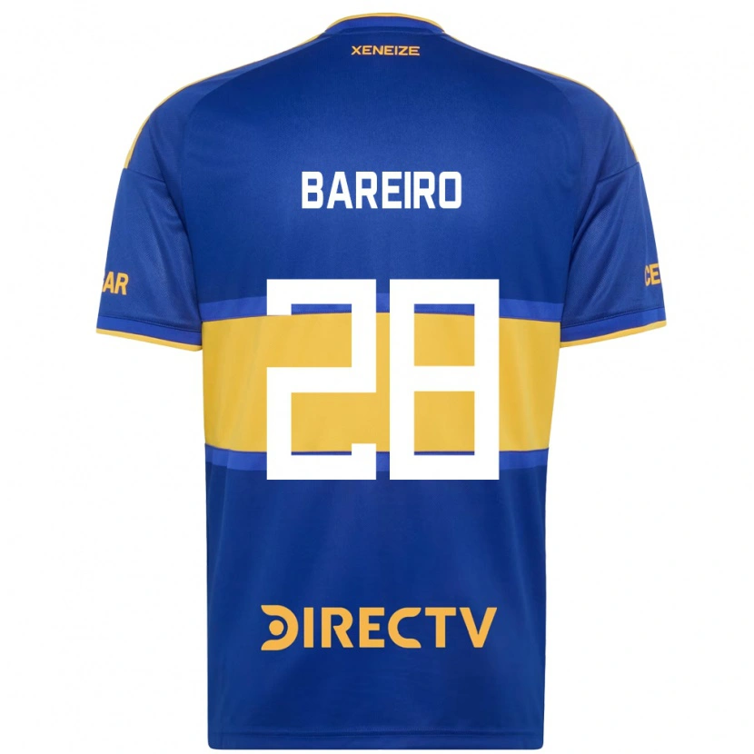 Danxen Hombre Camiseta Adam Bareiro #28 Azul Real Amarillo 1ª Equipación 2026/27 La Camisa