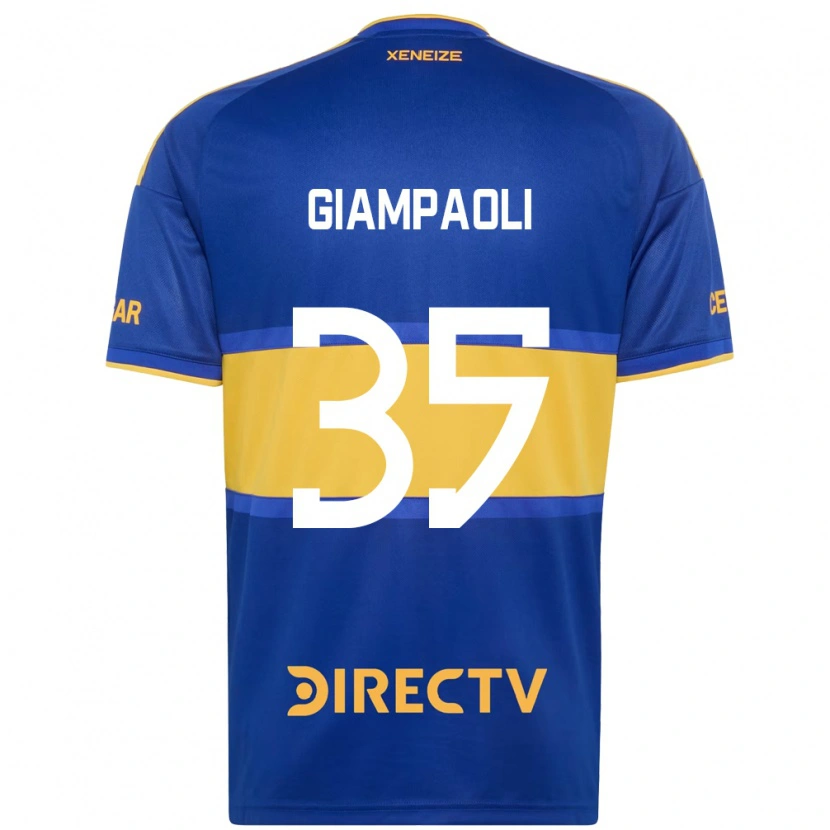 Danxen Hombre Camiseta Renzo Giampaoli #35 Azul Real Amarillo 1ª Equipación 2026/27 La Camisa