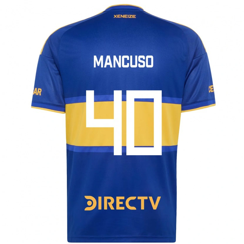 Danxen Hombre Camiseta Eros Mancuso #40 Azul Real Amarillo 1ª Equipación 2026/27 La Camisa