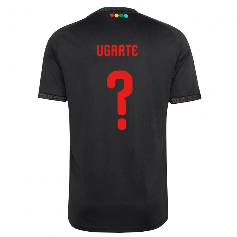 Danxen Hombre Camiseta Pablo Ugarte #0 Negro Rojo 2ª Equipación 2026/27 La Camisa
