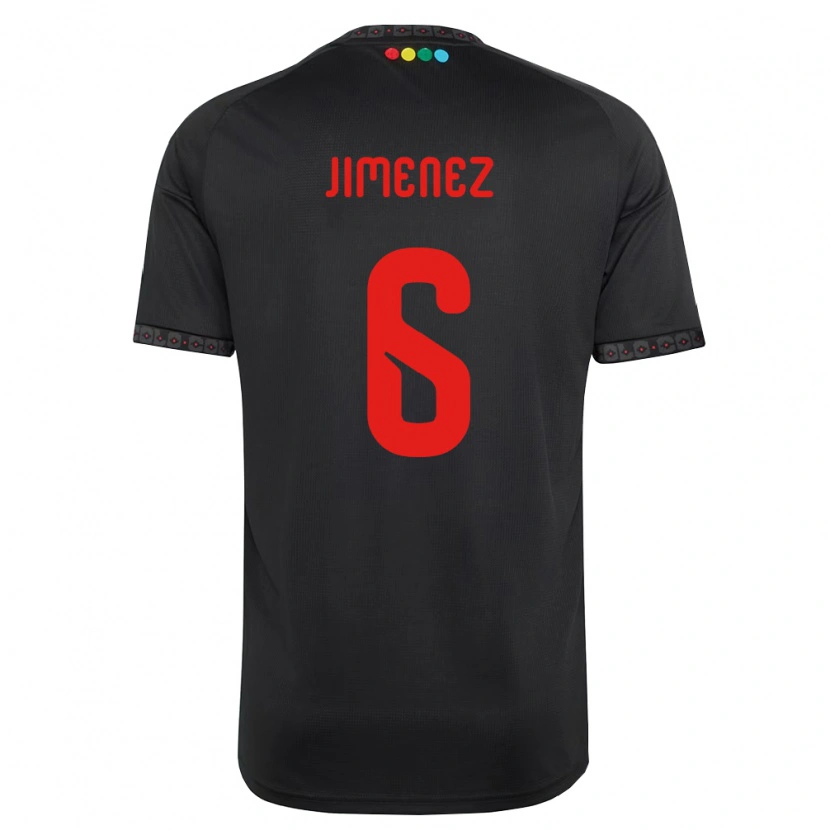 Danxen Hombre Camiseta Yastin Jiménez #6 Negro Rojo 2ª Equipación 2026/27 La Camisa
