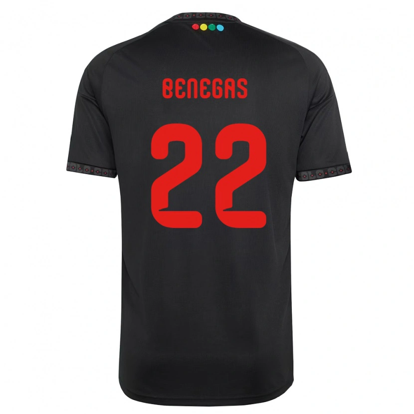 Danxen Hombre Camiseta Leandro Benegas #22 Negro Rojo 2ª Equipación 2026/27 La Camisa