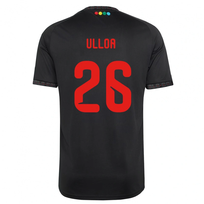Danxen Hombre Camiseta Diego Ulloa #26 Negro Rojo 2ª Equipación 2026/27 La Camisa