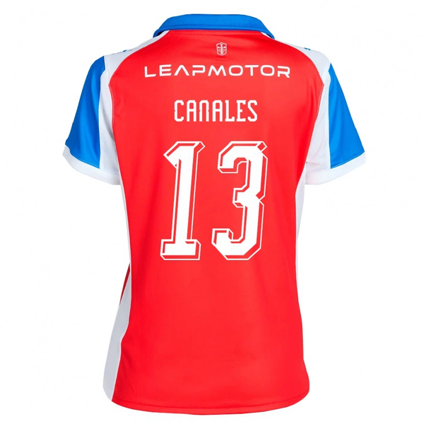 Danxen Hombre Camiseta Alfred Canales #13 Rojo Azul 2ª Equipación 2026/27 La Camisa