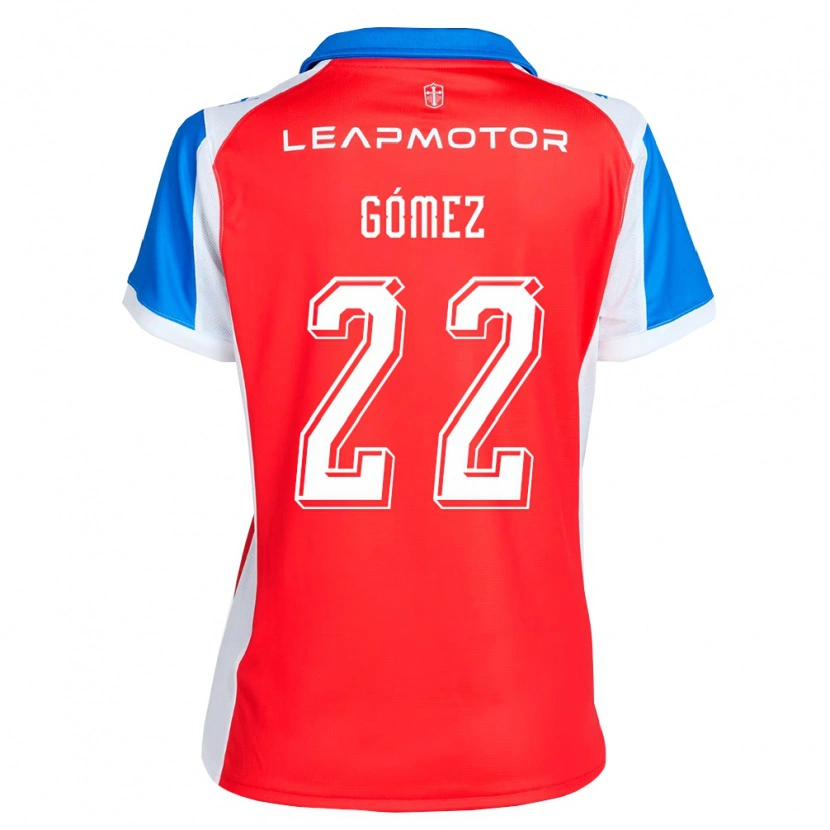 Danxen Hombre Camiseta Martin Gómez #22 Rojo Azul 2ª Equipación 2026/27 La Camisa