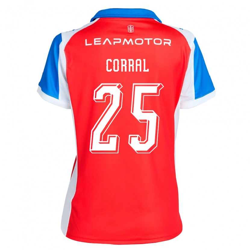 Danxen Hombre Camiseta Diego Corral #25 Rojo Azul 2ª Equipación 2026/27 La Camisa