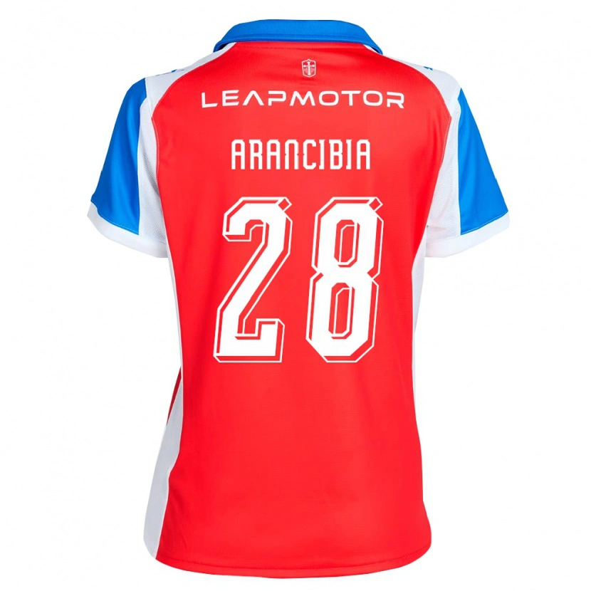 Danxen Hombre Camiseta Francisco Arancibia #28 Rojo Azul 2ª Equipación 2026/27 La Camisa