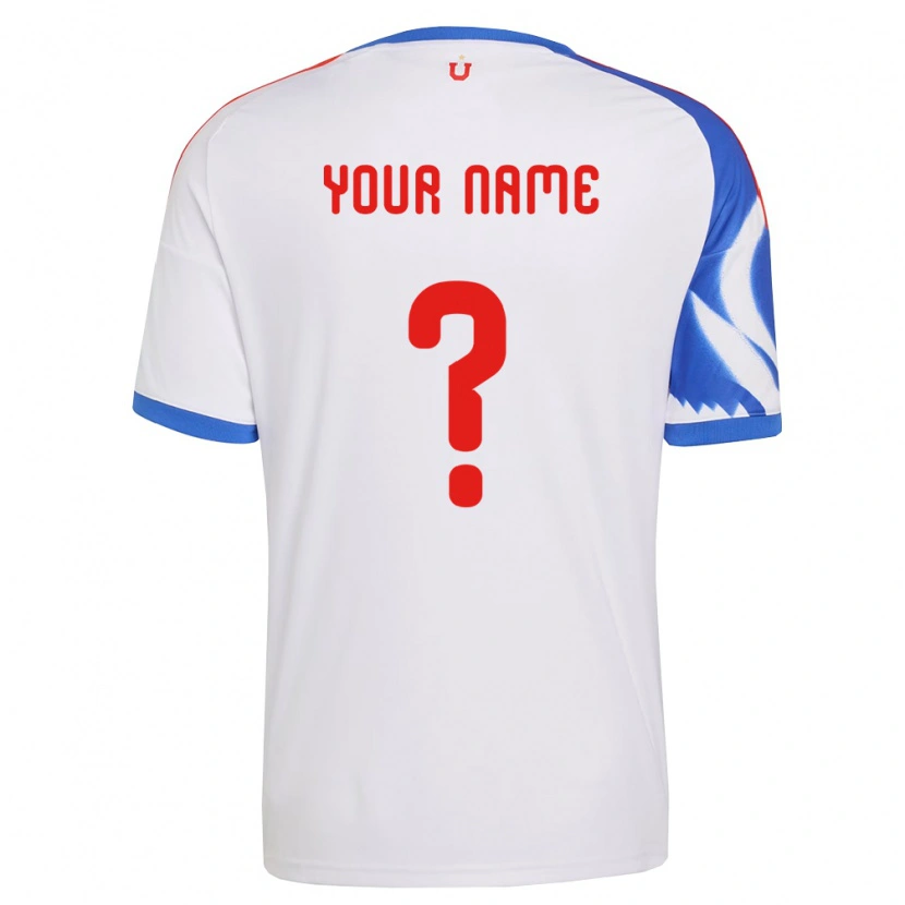 Danxen Hombre Camiseta Su Nombre #0 Blanco Azul Marino 2ª Equipación 2026/27 La Camisa