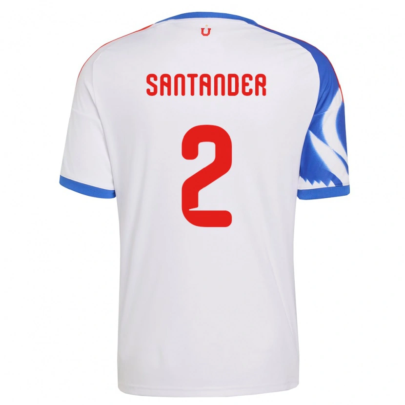 Danxen Hombre Camiseta Constanza Santander #2 Blanco Azul Marino 2ª Equipación 2026/27 La Camisa