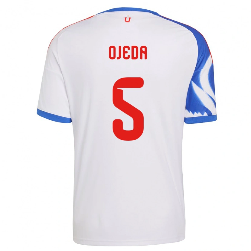 Danxen Hombre Camiseta Emmanuel Ojeda #5 Blanco Azul Marino 2ª Equipación 2026/27 La Camisa