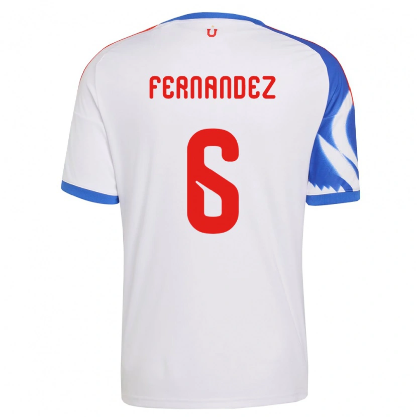 Danxen Hombre Camiseta Nicolás Fernández #6 Blanco Azul Marino 2ª Equipación 2026/27 La Camisa