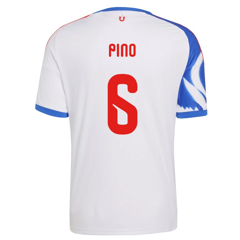 Danxen Hombre Camiseta Gisela Pino #6 Blanco Azul Marino 2ª Equipación 2026/27 La Camisa